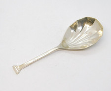 Sterling Silver Shell Bowl Tea Caddy Spoon Vintage 1972 Birmingham