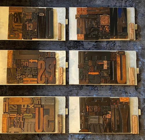 Mixed lot of letterpress - lot,