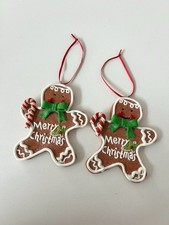 Cute Gingerbread Man Christmas Tree Decoration Cookie Theme Hanging