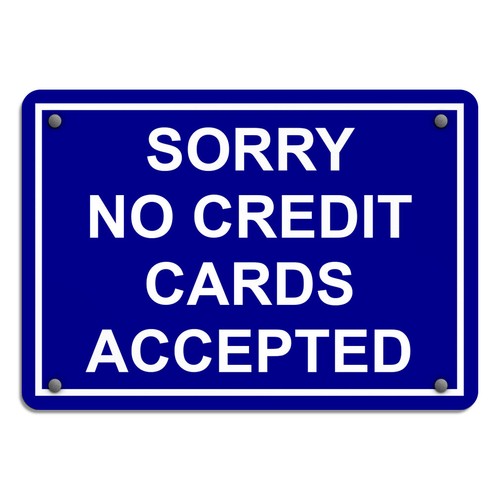 Horizontal metal sign sorry - horizontal,