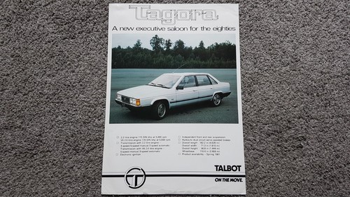 Talbot tagora sales leaflet - tagora,