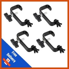 4 x Black 50mm Hook G Clamp
