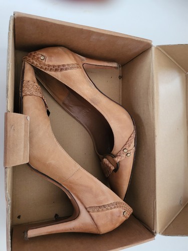 Beige court shoes women size - shoes,