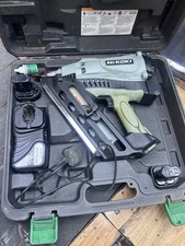 Hikoki Hitachi NR90GC2 First Fix Gas Nail Gun with 2 Batteries and Charger