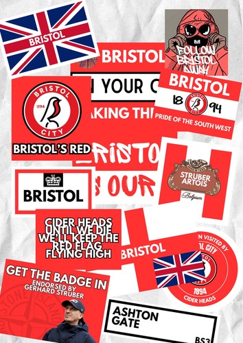 Bristol city inspired football - bristol,
