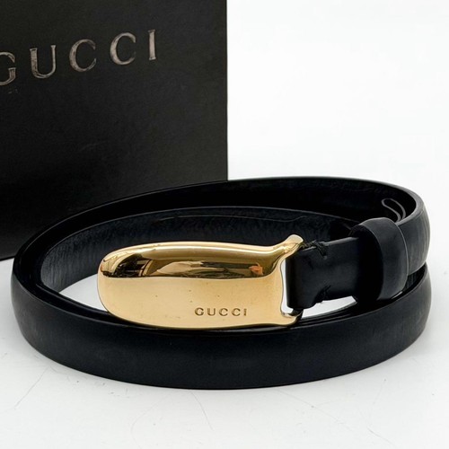 Gucci vintage leather belt - gucci,