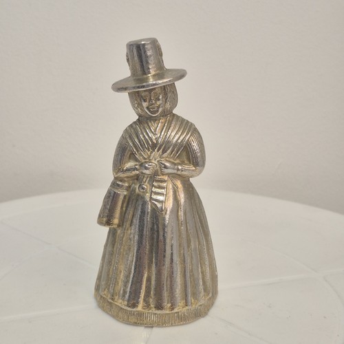 Vintage welsh lady brass bell - lady,
