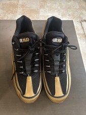 Rare Nike Mens Nike Air Max 24/7 397252-015 Gold Black Shoes Sz 13 One Owner