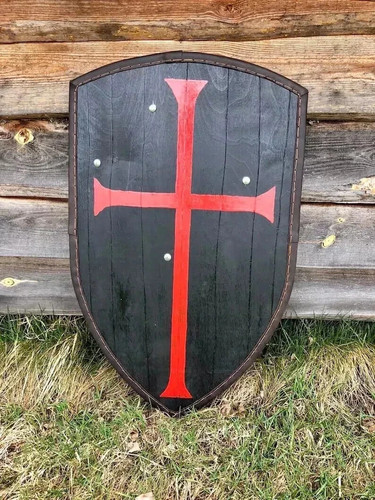 Medieval wooden heater shield - medieval,