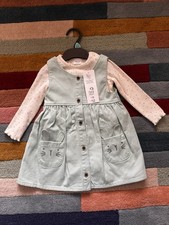 Fred & Flo Green Pinafore