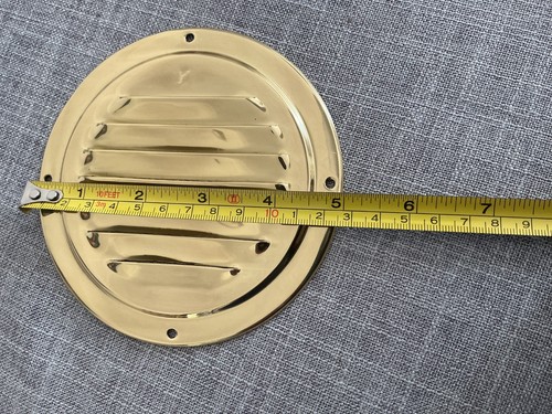 Brass vent round - vent,