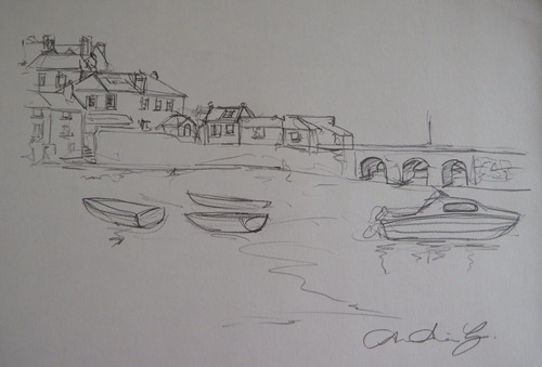 Pencil drawing ives - drawing,