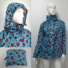 ZANDRA RHODES Millets Packable Waterproof Kagool Rain Jacket Lightweight XS