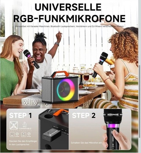 Karaoke machine with - karaoke, rgb