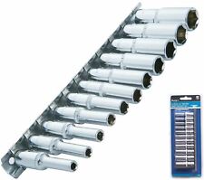 Metric Deep Socket Set/ Long Reach Sockets On Rail 1/4" Drive 4-13mm 01540