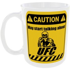 UFC MUG FUNNY CAUTION GIFT CUP