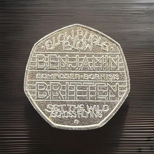 Benjamin britten 50p - britten, 2013