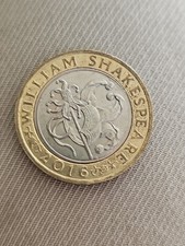Two Pound Coin 2016 William Shakespeare Jester All The World's A Stage