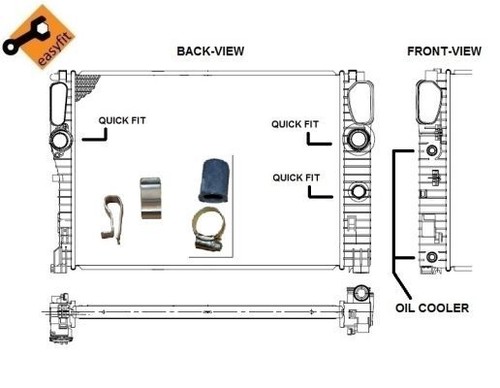 Nrf radiator for mercedes - nrf,