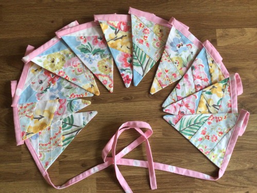 Patchwork bunting made cath - bunting,