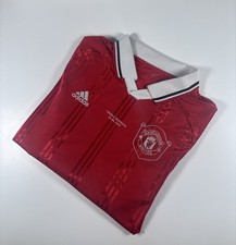 Authentic Adidas Man Utd 1999 Replica Icon Treble Winners Shirt. Size Large.