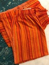 CURTAINS PAIR VINTAGE RETRO