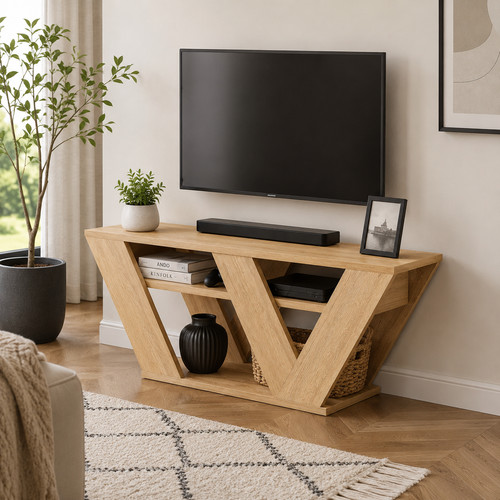 Unit stand oak 110cm - stand, media