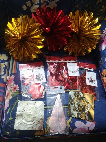 Christmas foil decorations x - decorations,
