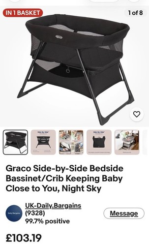 Graco side - graco, bedside