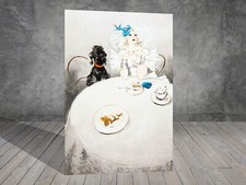 Louis Icart Guest  DOG  LADY