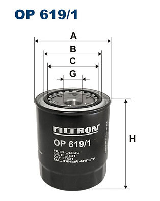 Oil filter filtron - op, 619/1