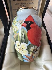 Moorcroft Enamel Red Cardinal