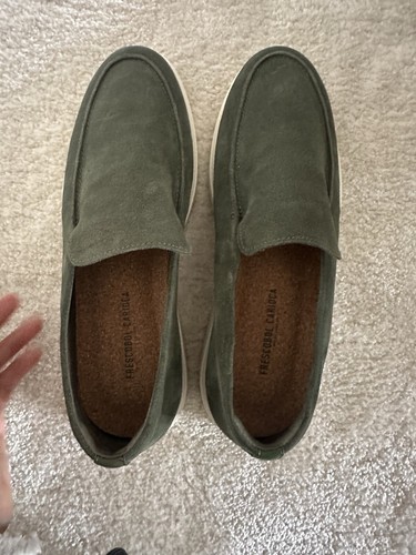 Ludovico olive suede loafers - olive,