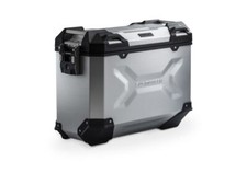 SW-Motech TRAX ADV Left Side Motorcycle Case Aluminum 37 Litre Silver Luggage