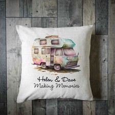 Personalised Motorhome Cushion - Camper van gifts - Motorhome Gifts