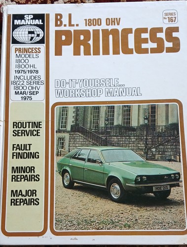 Workshop manual princess - sp, bl
