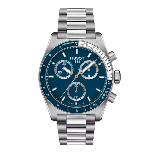 Tissot pr516 chronograph blue - chronograph,
