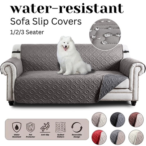 Premium quilted sofa cover - quilted,