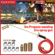 Long Arm Burner Propane Torch Butane Gas Blow Roofers Brazing Set&5M Hose