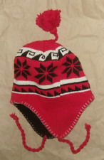 Hat Gift Unisex Wool Hand Knit Earflap Warm Fleece Tassel  Ideal  Christmas Gift