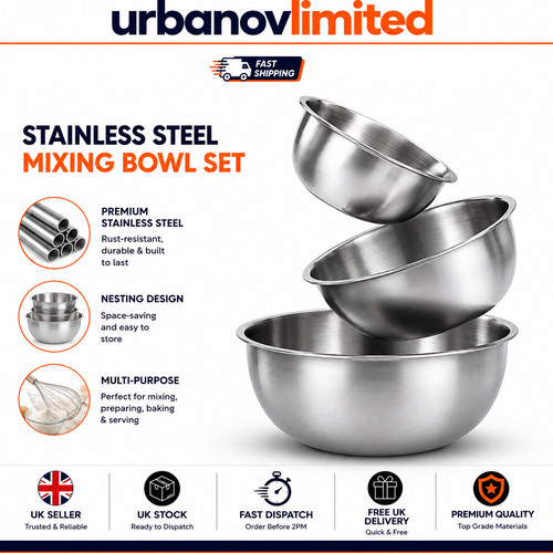Stainless steel mixing bowl - stainless,