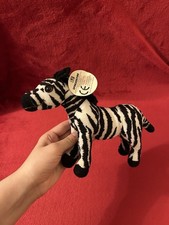 Deagostini Animal Kingdom Plush Zak Zebra Soft Toy Cuddly Plush Stuffed Animal 