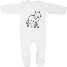 'Arctic Wolf Outline' Baby