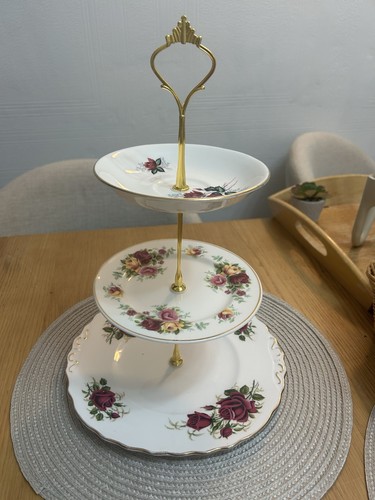 Vintage handmade floral tier - handmade,