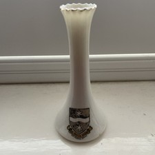 WH Goss Crested Ware Vase Sir