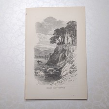 Original 1870 Engraving Of