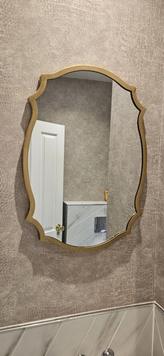 Gold mirror wall - mirror,