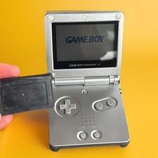 Gameboy Advance SP Console Silver, Nintendo Charger, Ice Age Game Cartridge, VGC