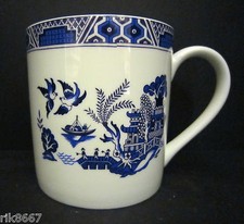 Extra Large Fine Bone China One 1 Pint Pot Mug Rik's Willow 18-20 oz
