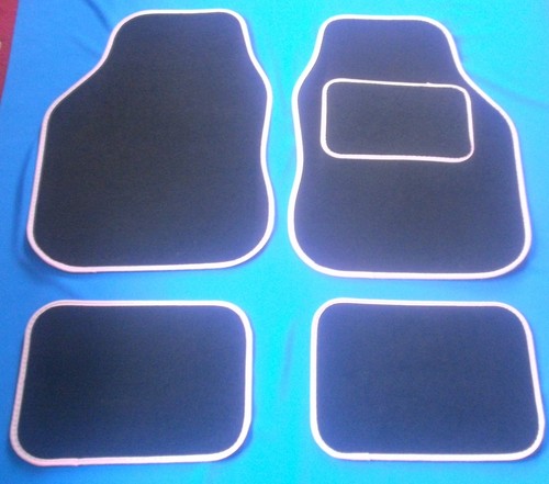 Black pink car mats - car,
